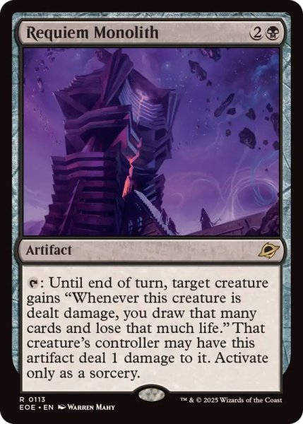 画像1: (FOIL)レクイエムのモノリス/Requiem Monolith《英語》【EOE】 (1)