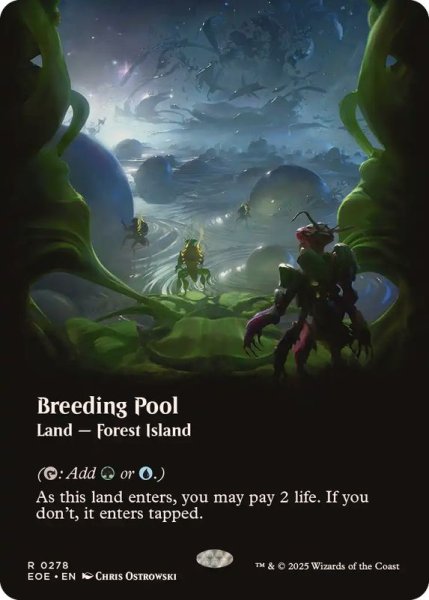 画像1: (FOIL)(フルアート)繁殖池/Breeding Pool《英語》【EOE】 (1)