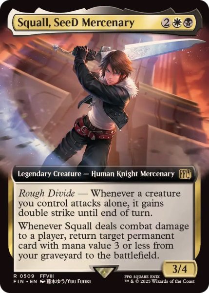 画像1: [EX+](フルアート)(0509)SeeDの傭兵、スコール/Squall, SeeD Mercenary《英語》【FIN】 (1)