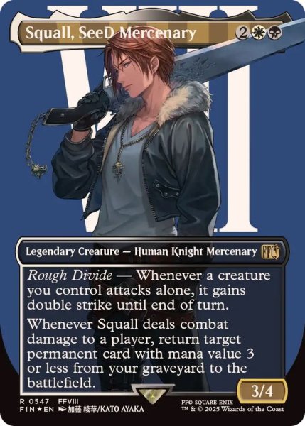 画像1: (サージFOIL)SeeDの傭兵、スコール/Squall, SeeD Mercenary《英語》【FIN】 (1)