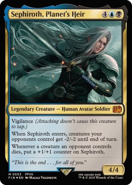 画像1: (FOIL)星の継承者、セフィロス/Sephiroth, Planet's Heir《英語》【FIN】 (1)