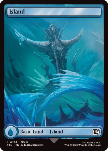 画像1: [EX+](FOIL)(フルアート)(0297)島/Island《英語》【FIN】 (1)
