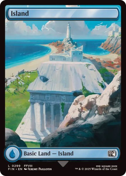 画像1: (FOIL)(フルアート)(0299)島/Island《英語》【FIN】 (1)