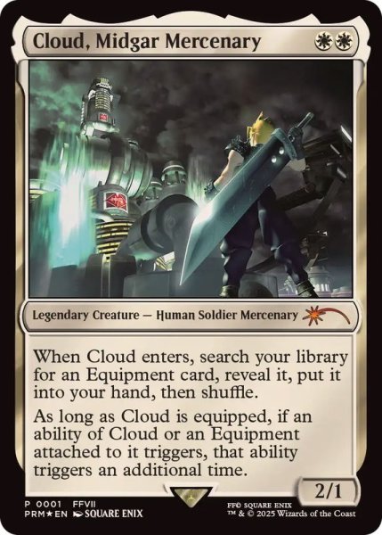 画像1: (FOIL)ミッドガルの傭兵、クラウド/Cloud, Midgar Mercenary《英語》【PRM】 (1)