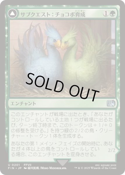 画像1: [EX+]サブクエスト：チョコボ育成/Sidequest: Raise a Chocobo《日本語》【FIN】 (1)