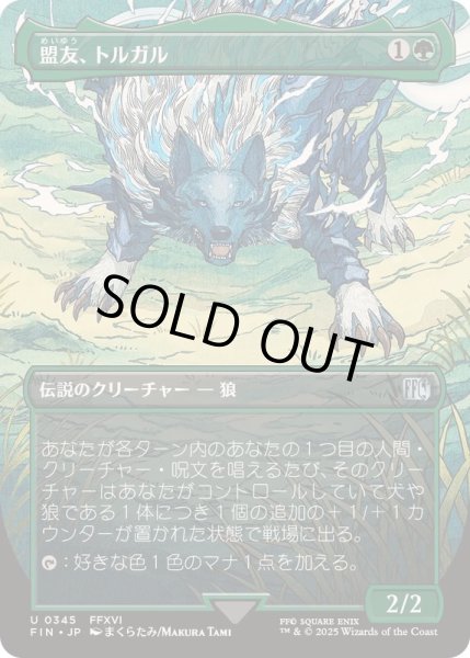 画像1: [EX+](フルアート)(0345)盟友、トルガル/Torgal, A Fine Hound《日本語》【FIN】 (1)