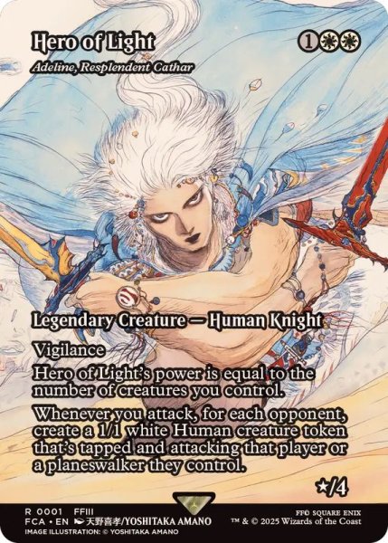 画像1: 光の英雄/Hero of Light　//　輝かしい聖戦士、エーデリン/Adeline, Resplendent Cathar《英語》【FCA】 (1)