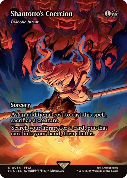 画像1: (FOIL)シャントットの強要/Shantotto's Coercion　//　悪魔の意図/Diabolic Intent《英語》【FCA】 (1)