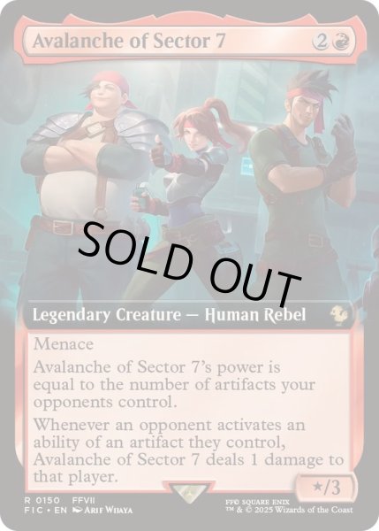 画像1: [EX+](FOIL)(フルアート)七番街スラムのアバランチ/Avalanche of Sector 7《英語》【FIC】 (1)