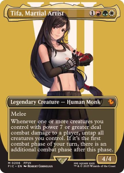 画像1: [EX+](フルアート)(0206)格闘家、ティファ/Tifa, Martial Artist《英語》【FIC】 (1)