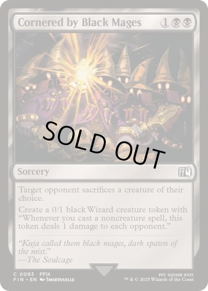 画像1: [EX+](FOIL)黒魔道士の襲撃/Cornered by Black Mages《英語》【FIN】 (1)
