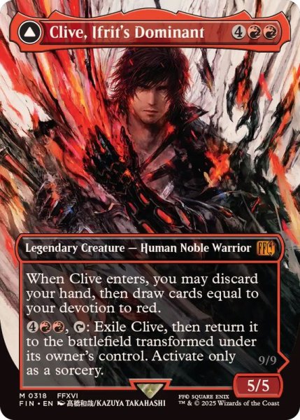 画像1: (FOIL)(フルアート)(0318)イフリートのドミナント、クライヴ/Clive, Ifrit's Dominant《英語》【FIN】 (1)