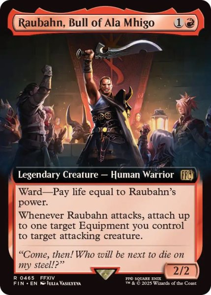 画像1: (フルアート)(0465)アラミゴの猛牛、ラウバーン/Raubahn, Bull of Ala Mhigo《英語》【FIN】 (1)