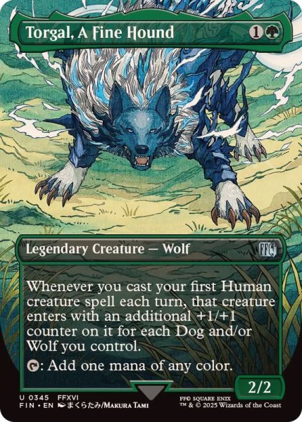 画像1: (FOIL)(フルアート)(0345)盟友、トルガル/Torgal, A Fine Hound《英語》【FIN】 (1)