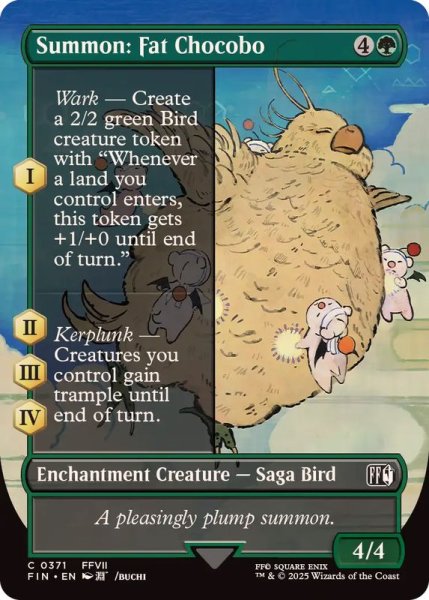画像1: (フルアート)召喚：デブチョコボ/Summon: Fat Chocobo《英語》【FIN】 (1)