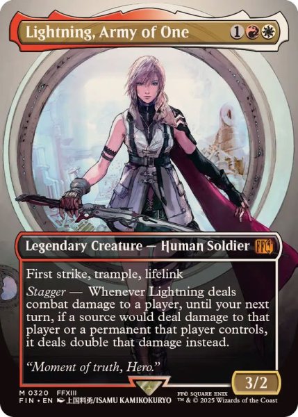 画像1: [EX+](FOIL)(フルアート)(0320)シーンドライブ、ライトニング/Lightning, Army of One《英語》【FIN】 (1)
