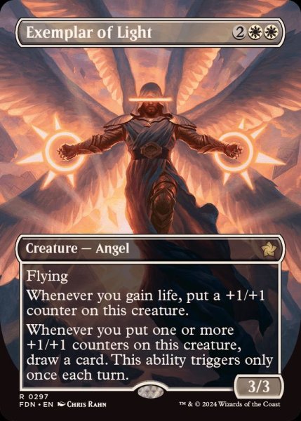 画像1: [EX+](フルアート)(0297)光の模範/Exemplar of Light《英語》【FDN】 (1)