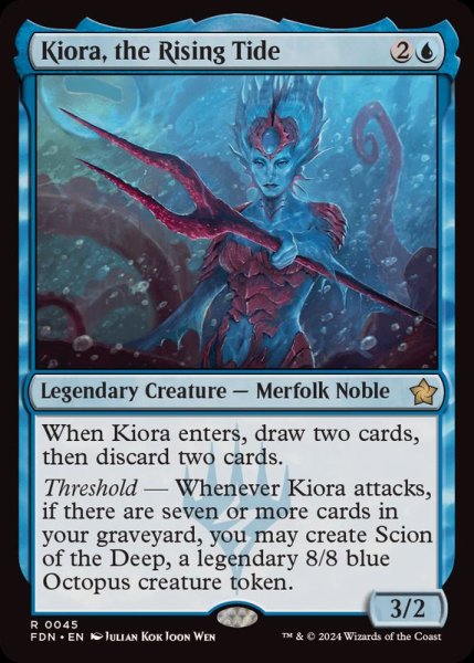 画像1: (FOIL)上げ潮、キオーラ/Kiora, the Rising Tide《英語》【FDN】 (1)