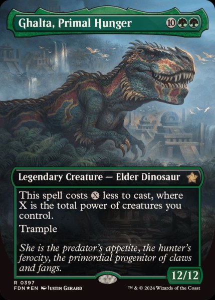 画像1: (マナFOIL)原初の飢え、ガルタ/Ghalta, Primal Hunger《英語》【FDN】 (1)
