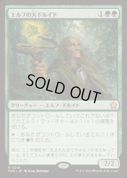画像1: エルフの大ドルイド/Elvish Archdruid《日本語》【FDN】 (1)