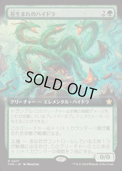 画像1: [EX+](FOIL)(フルアート)(0471)苔生まれのハイドラ/Mossborn Hydra《日本語》【FDN】 (1)