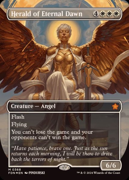 画像1: (マナFOIL)永遠曙光の伝令/Herald of Eternal Dawn《英語》【FDN】 (1)