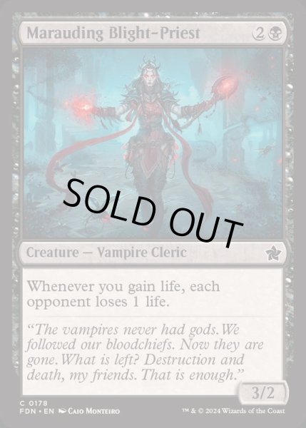 画像1: (FOIL)略奪する破戒僧/Marauding Blight-Priest《英語》【FDN】 (1)