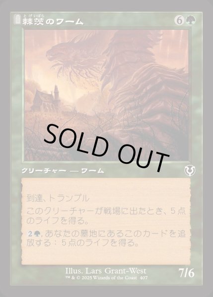 画像1: [EX+](FOIL)(旧枠仕様)棘茨のワーム/Bramble Wurm《日本語》【INR】 (1)