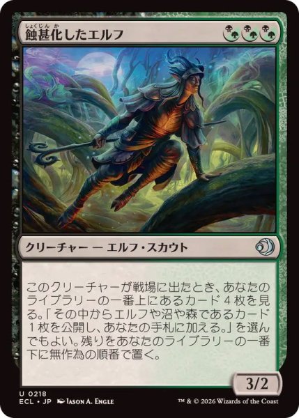 画像1: 蝕甚化したエルフ/Eclipsed Elf《日本語》【ECL】 (1)