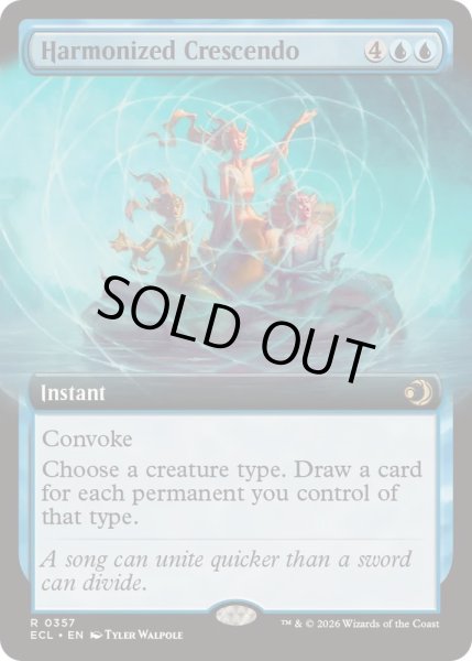 画像1: [EX+](FOIL)(フルアート)(0357)調和した大合唱/Harmonized Crescendo《英語》【ECL】 (1)