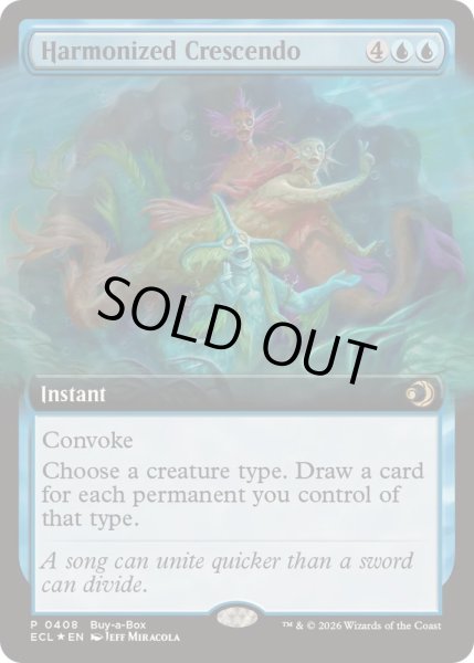 画像1: (FOIL)(フルアート)(0408)調和した大合唱/Harmonized Crescendo《英語》【ECL】 (1)