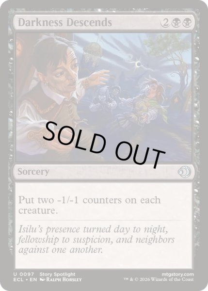 画像1: [EX+](FOIL)闇の帳/Darkness Descends《英語》【ECL】 (1)