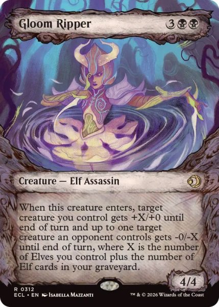 画像1: (ショーケース枠)憂鬱の切り裂き魔/Gloom Ripper《英語》【ECL】 (1)