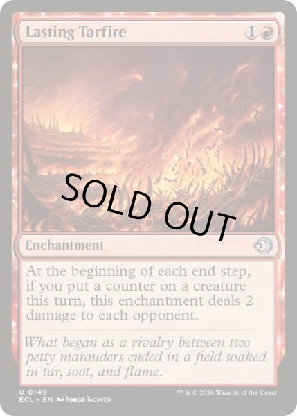 画像1: [EX+](FOIL)燃え尽きぬタール火/Lasting Tarfire《英語》【ECL】 (1)