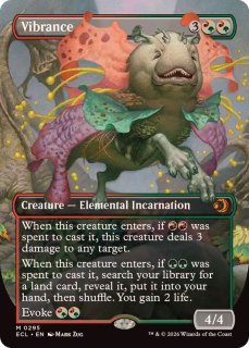 【英語版】MTG　鮮麗　4枚組 フルアート)鮮麗/Vibrance《英語》【ECL】