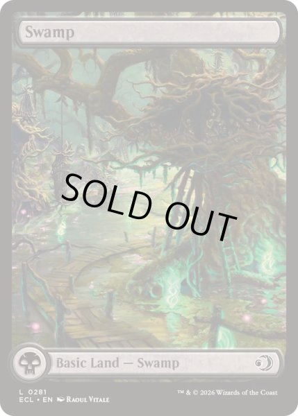 画像1: (フルアート)(0281)沼/Swamp《英語》【ECL】 (1)