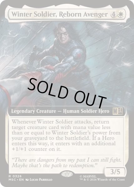 画像1: (FOIL)(フルアート)甦ったアベンジャーズ、ウィンター・ソルジャー/Winter Soldier, Reborn Avenger《英語》【MSC】 (1)
