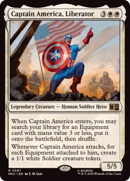 画像1: (FOIL)解放者、キャプテン・アメリカ/Captain America, Liberator《英語》【MSC】 (1)
