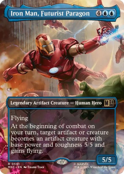 画像1: (フルアート)未来の先駆者、アイアンマン/Iron Man, Futurist Paragon《英語》【MSC】 (1)