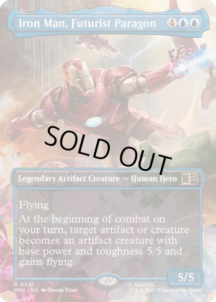 画像1: [EX+](フルアート)未来の先駆者、アイアンマン/Iron Man, Futurist Paragon《英語》【MSC】 (1)