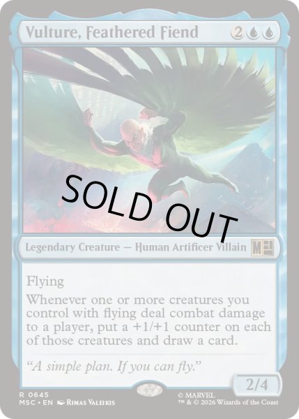 画像1: [EX+](FOIL)羽持つ悪鬼、ヴァルチャー/Vulture, Feathered Fiend《英語》【MSC】 (1)