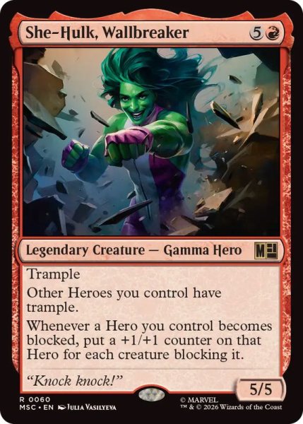 画像1: 壁を砕く女戦士、シーハルク/She-Hulk, Wallbreaker《英語》【MSC】 (1)