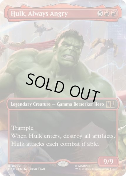 画像1: [EX+](FOIL)(フルアート)いつも怒っている、ハルク/Hulk, Always Angry《英語》【MSC】 (1)