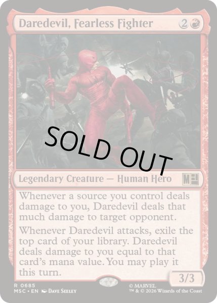 画像1: (FOIL)恐れ知らずの戦士、デアデビル/Daredevil, Fearless Fighter《英語》【MSC】 (1)