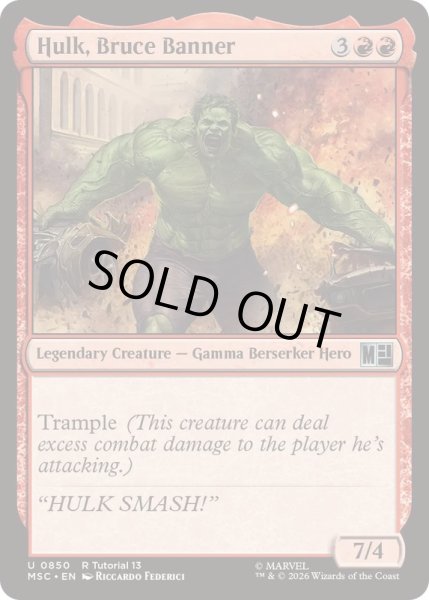 画像1: ハルク、ブルース・バナー/Hulk, Bruce Banner《英語》【MSC】 (1)