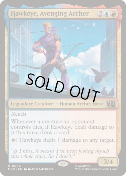 画像1: [EX+](サージFOIL)アベンジャーズの射手、ホークアイ/Hawkeye, Avenging Archer《英語》【MSC】 (1)