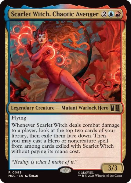 画像1: 魔性のアベンジャーズ、スカーレット・ウィッチ/Scarlet Witch, Chaotic Avenger《英語》【MSC】 (1)