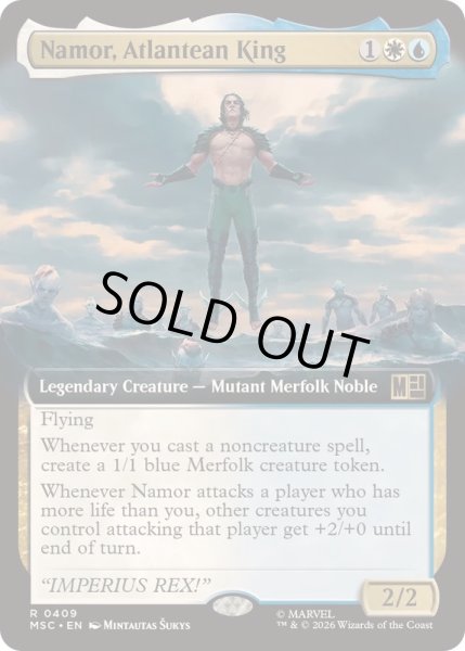 画像1: [EX+](FOIL)(フルアート)アトランティスの王、ネイモア/Namor, Atlantean King《英語》【MSC】 (1)