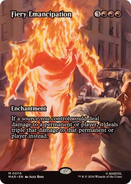 画像1: (FOIL)(フルアート)(0070)焦熱の解放/Fiery Emancipation《英語》【MAR】 (1)
