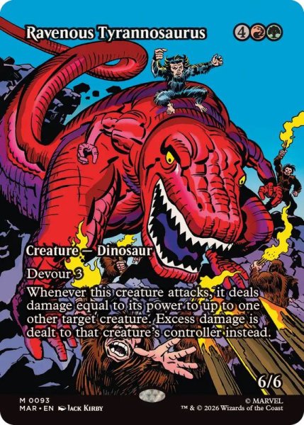 画像1: (フルアート)(0093)貪欲なティラノサウルス/Ravenous Tyrannosaurus《英語》【MAR】 (1)